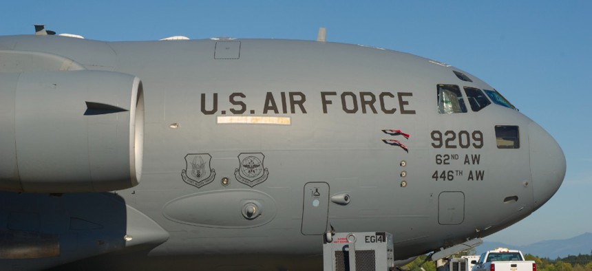 The Air Force uses the ACES contract for aircraft maintenance and flight services.