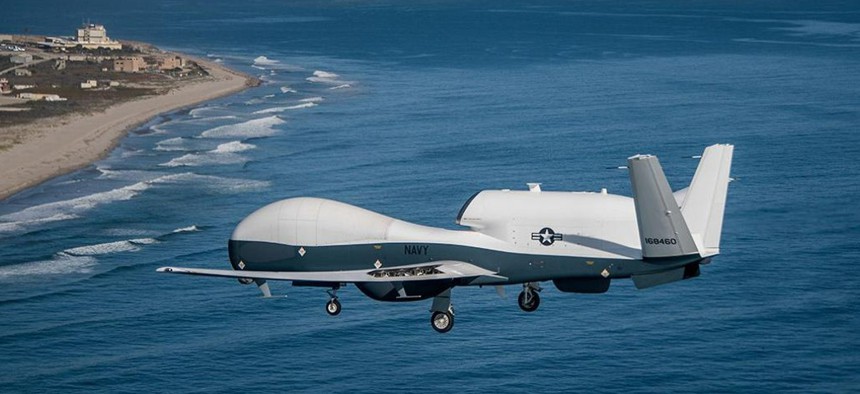 The MQ-4C Triton on a test flight.