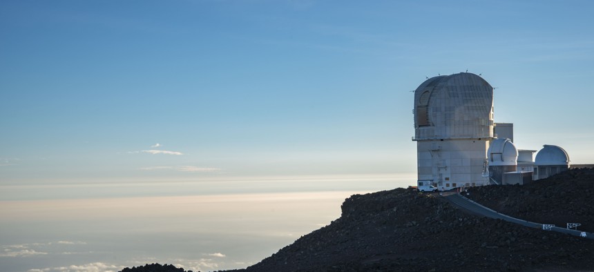 The Maui Observatory on  Haleakala Mountain in Hawaii.