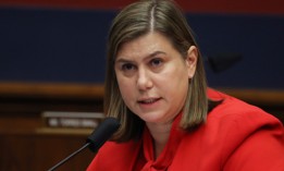 House Homeland Security Committee member Rep. Elissa Slotkin (D-MI) questions witnesses during a hearing on 'worldwide threats to the homeland' in the Rayburn House Office Building on Capitol Hill September 17, 2020 in Washington, DC. C