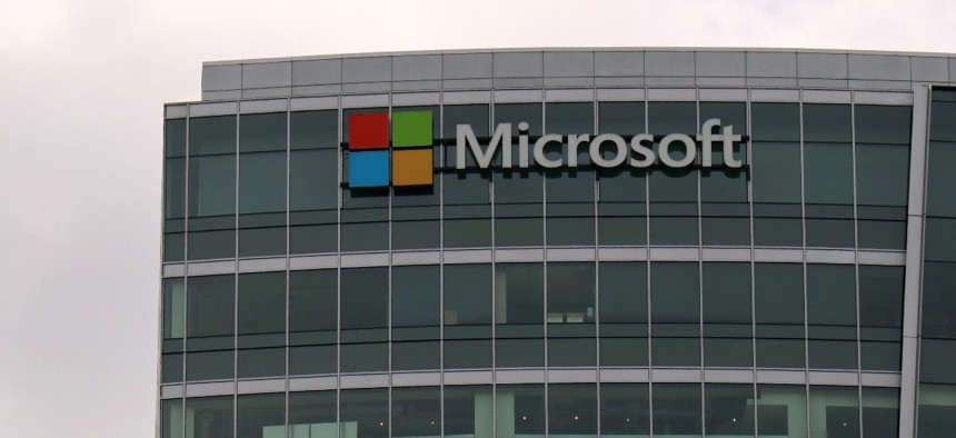 A Microsoft office building in Bellevue, Washington.