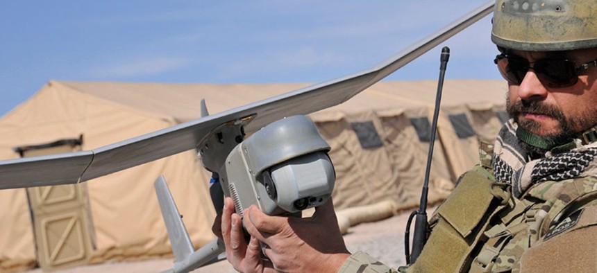 A Tomahawk Robotics Kinesis system integrated onto an AeroVironment vehicle in 2022.