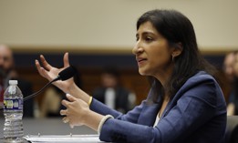 Federal Trade Commission Chair Lina Khan testifies before the House Judiciary Committee in July.