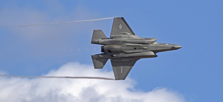 The F-35 fighter is among the Air Force systems ManTech will be supporting under a new contract.