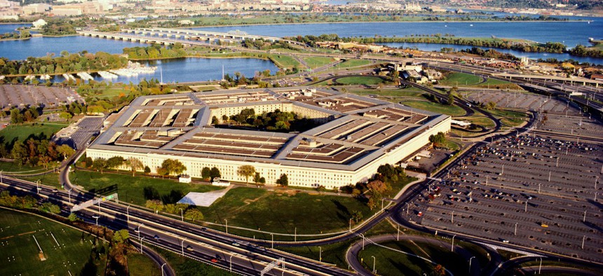 Aerial view of The Pentagon