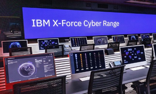 The interior of IBM's X-Force Cyber Range in Washington, D.C.