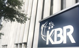 The exterior of KBR's global headquarters in Houston.