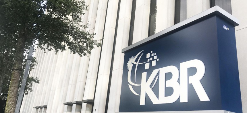 The exterior of KBR's global headquarters in Houston.