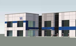 An artist's rendering of SAS' future facility in Huntsville, Alabama.