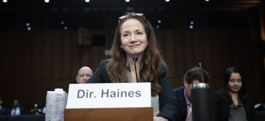 Director of National Intelligence Avril Haines, shown here at a May 2024 congressional hearing, told an industry audience on Tuesday that the intelligence community was looking to expand private-sector collaboration.