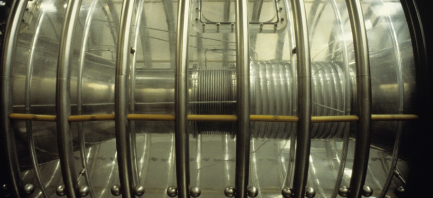 The Cockroft Walton particle accelerator at the Fermi National Lab outside of Chicago.