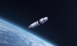 An artist's rendering of the Nova rocket.