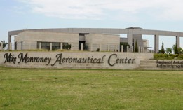 Front entrance of the Mike Monroney Aeronautical Center.