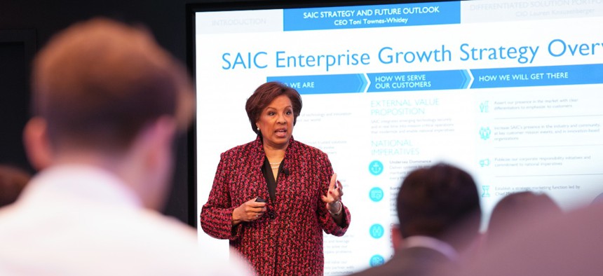 SAIC CEO Toni Townes-Whitley briefs 2024 Investor Day attendees on the company's long-term vision, strategy and goals.