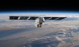 A digital rendering of Muon Space's Halo satellite.