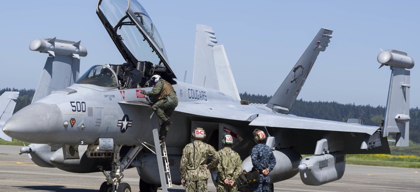 The EA-18G Growler is an example of the kind of aircraft that General Dynamics IT will support with electronic warfare solutions.