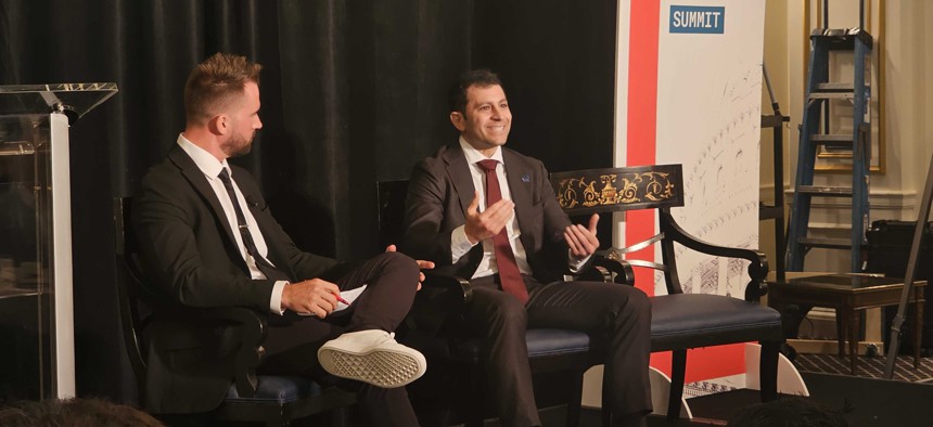 GSA's acting leader Stephen Ehikian (pictured right) speaks with GovExec Editor-in-Chief Frank Konkel about the work his agency is doing in the new administration.