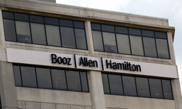 The exterior of Booz Allen Hamilton's corporate headquarters in McLean, Virginia.