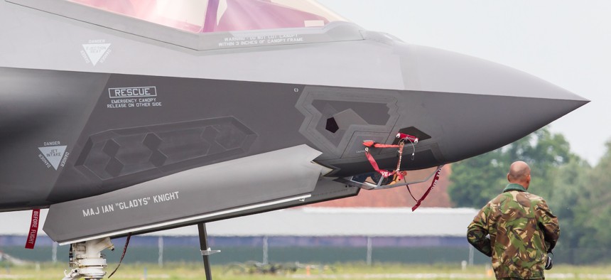 An F-35 in Leeuwarden, the Netherlands, in 2016.