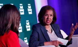 Toni Townes-Whitley, SAIC's former CEO, speaking at the Semafor World Economy Summit Fall Edition on Oct. 15 in Washington, D.C.