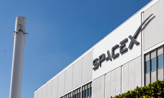 SpaceX's corporate headquarters in Hawthorne, California.