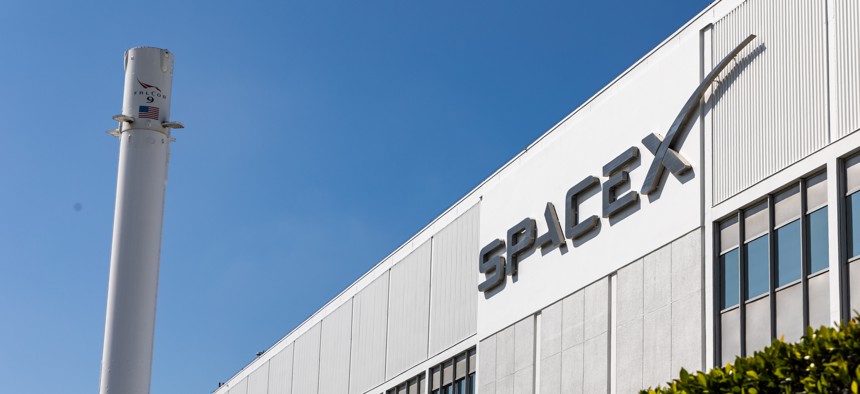 SpaceX's corporate headquarters in Hawthorne, California.