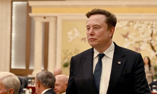 Elon Musk in China where he was part of a business delegation that accompanied President Trump on his visit to China.