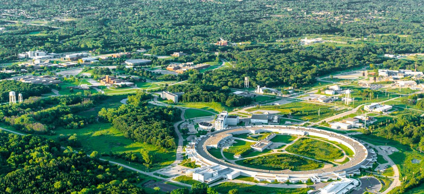 Aerial image of Argonne National Laboratory.