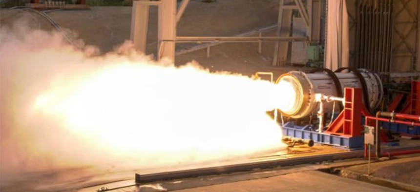 A qualification test of the eSR-19 at an Air Force Research Laboratory test facility at Edwards Air Force Base, California/